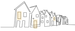 Drawing of row houses